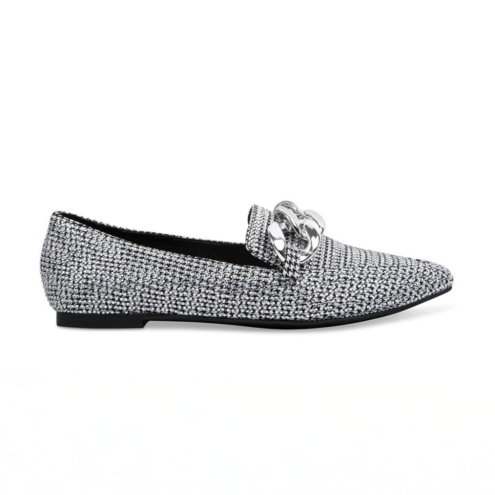 Steve Madden Famed Rhinestone Loafer - Picture 2 of 3